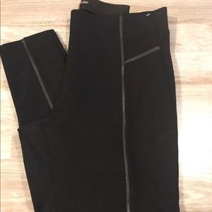 Maurices Dress Legging w/leather piping